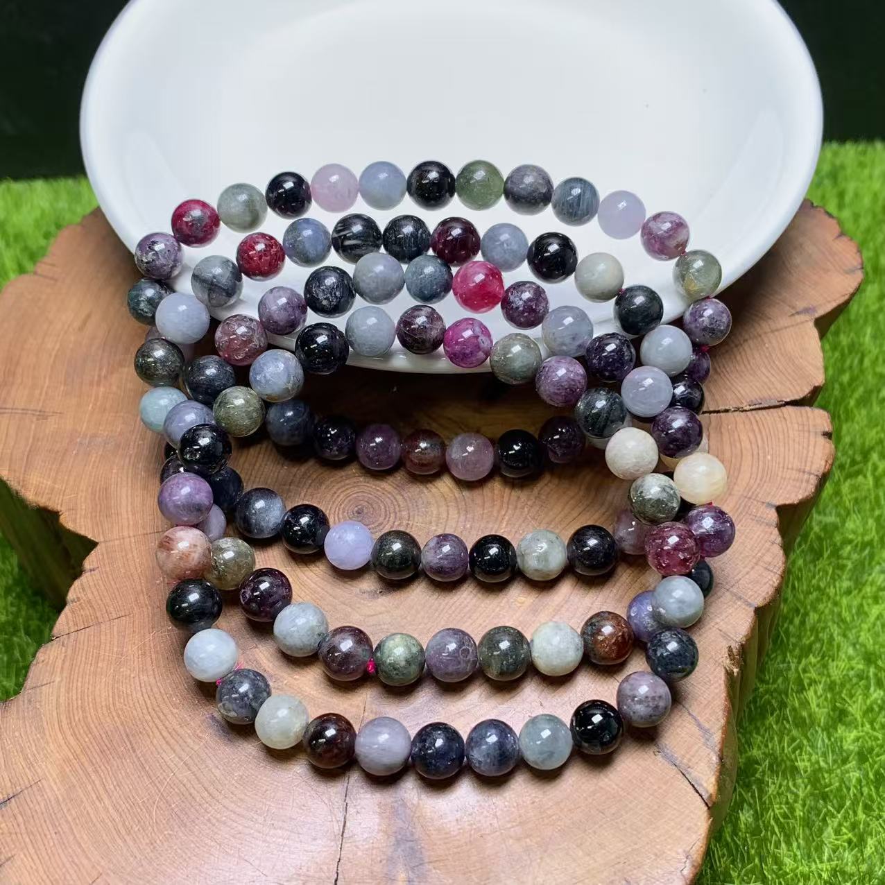 Rainbow spinel bracelet 6mm 1pc(SL972）