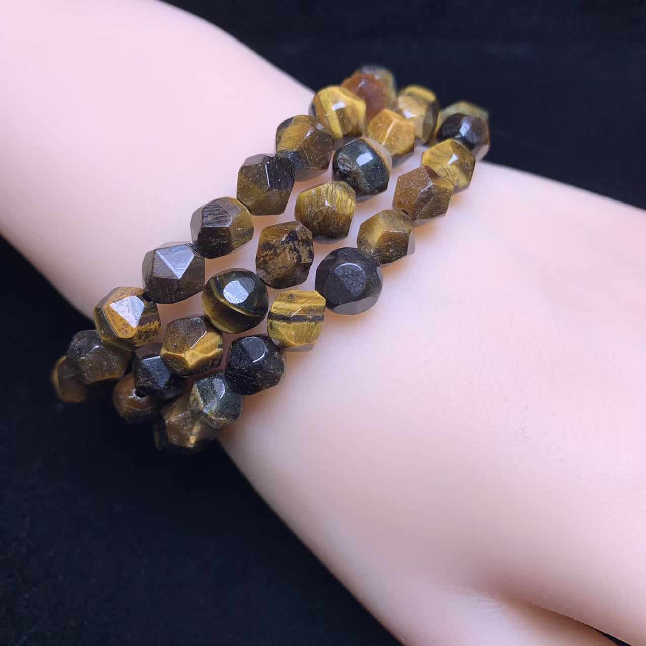Tiger eye facet bracelet 8mm 1pc (SL1024)
