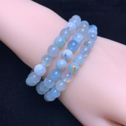 Aquamarine bracelet 7-8mm 1pc (SL1019)