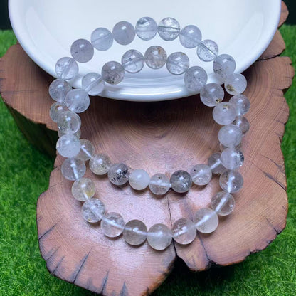 Pulsera de Diamante Herkimer 7mm 1pc (SL1013)