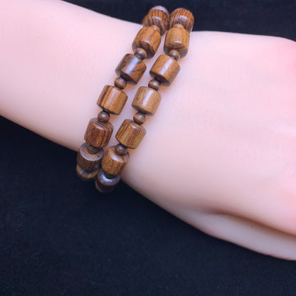 Black rose wood bracelet 1pc (SL1035)