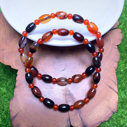 Sardonyx-Reiskorn-Armband 7*6mm 1 Stk (SL1039)