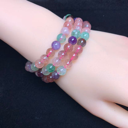 Mix-Quarz-Armband 7 mm, 1 Stück (SL1050)