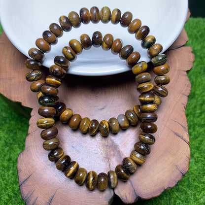 Tigerauge Scheibenarmband 5*8mm 1 Stück (SL1051)