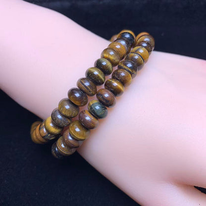 Tigerauge Scheibenarmband 5*8mm 1 Stück (SL1051)