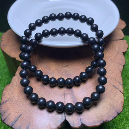 Shungite bracelet 6mm 1pc(SL1054)