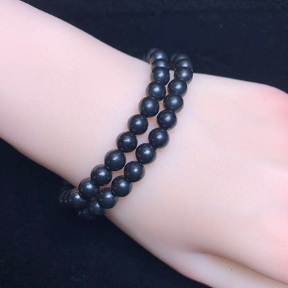 Shungite bracelet 6mm 1pc(SL1054)