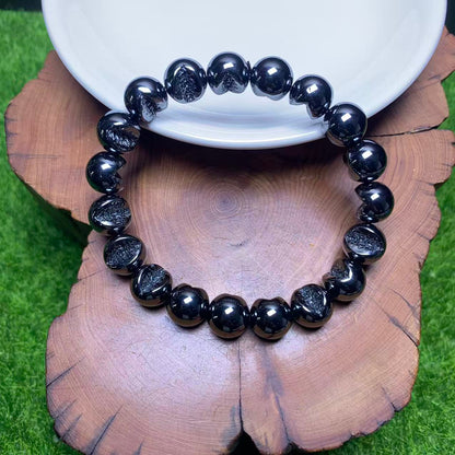 Pulsera de risa grande de hematita 10mm 1pc(SL1059)