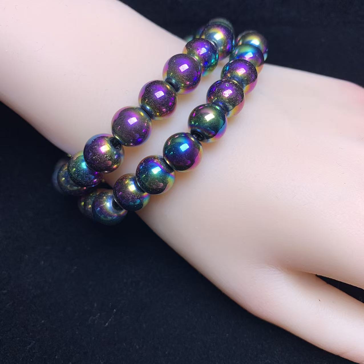 Aura hematite bracelet 10mm 1pc(SL1077)