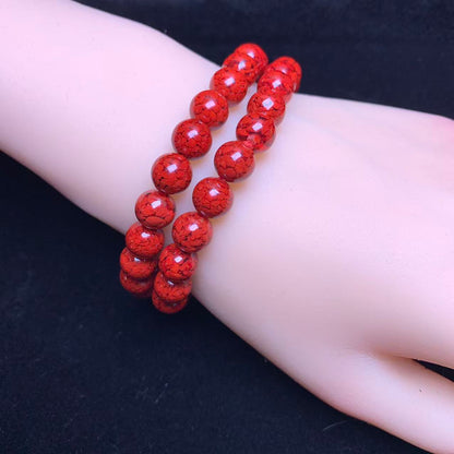 Pulsera de resina de cinabrio 8mm 1pc(SL1081)
