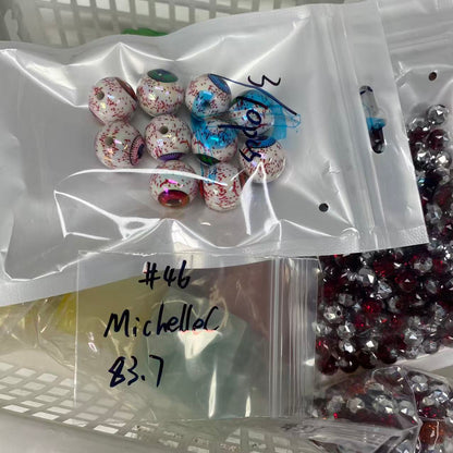 One bowl crystal bead- Felicity-can make 6pcs bracelets 8.15