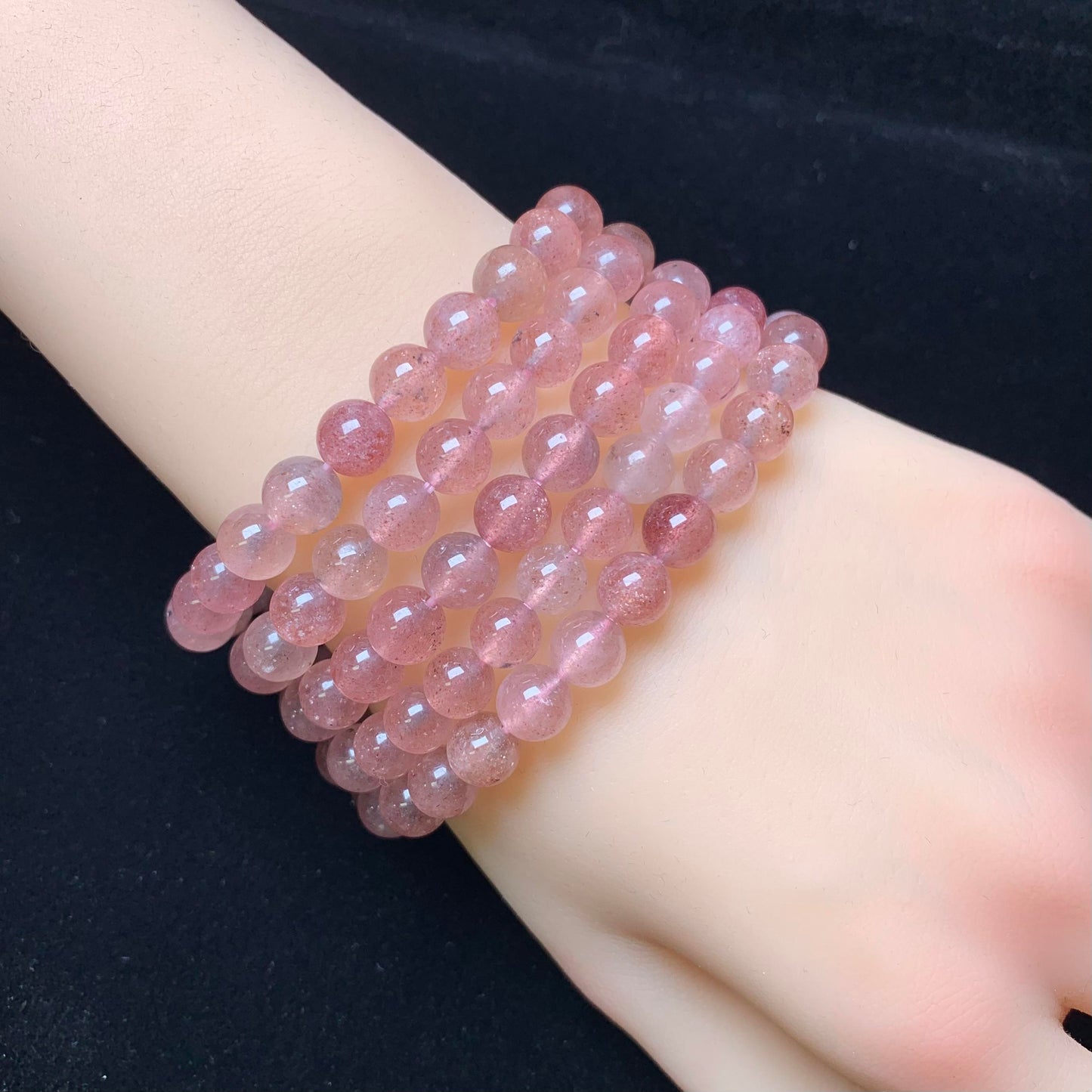 Strawberry Quartz bracelet 7mm 1pc (SL60)
