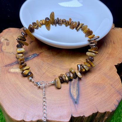 Tiger eye chip bracelet 2pcs(SL859)
