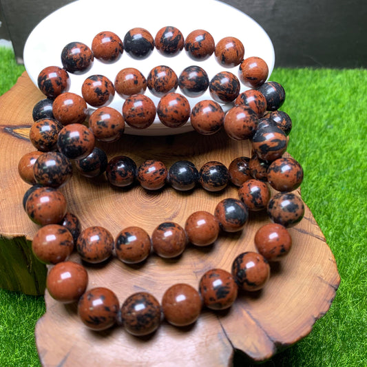 Red obsidian bracelet 10mm 1pc(SL84)