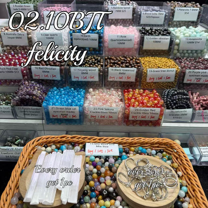 One bowl crystal bead- Felicity01-can make 6pcs bracelets 2.10