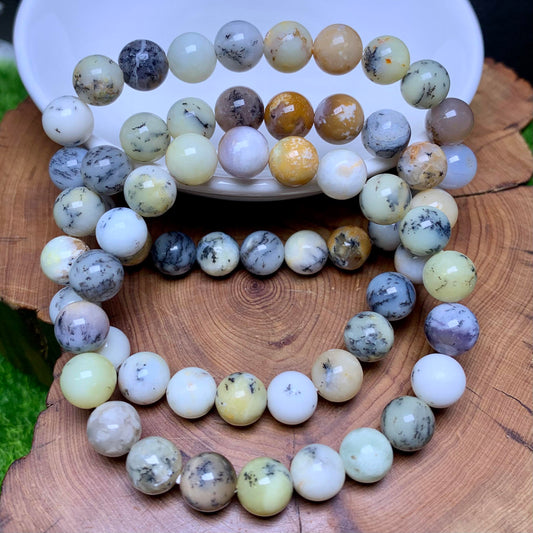 White Opal bracelet 8mm 1pc (SL150)
