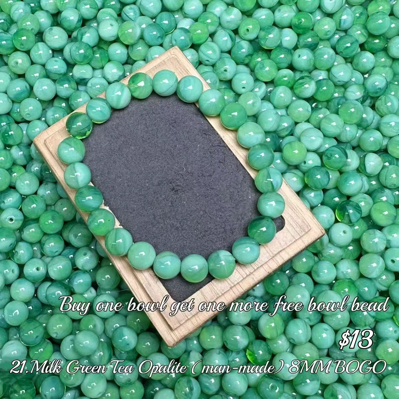One bowl crystal bead- Felicity-can make 6pcs bracelets 7.25