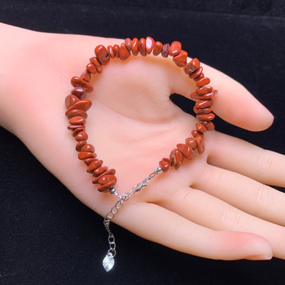Red Jasper chip  bracelet 1pc (SL830)