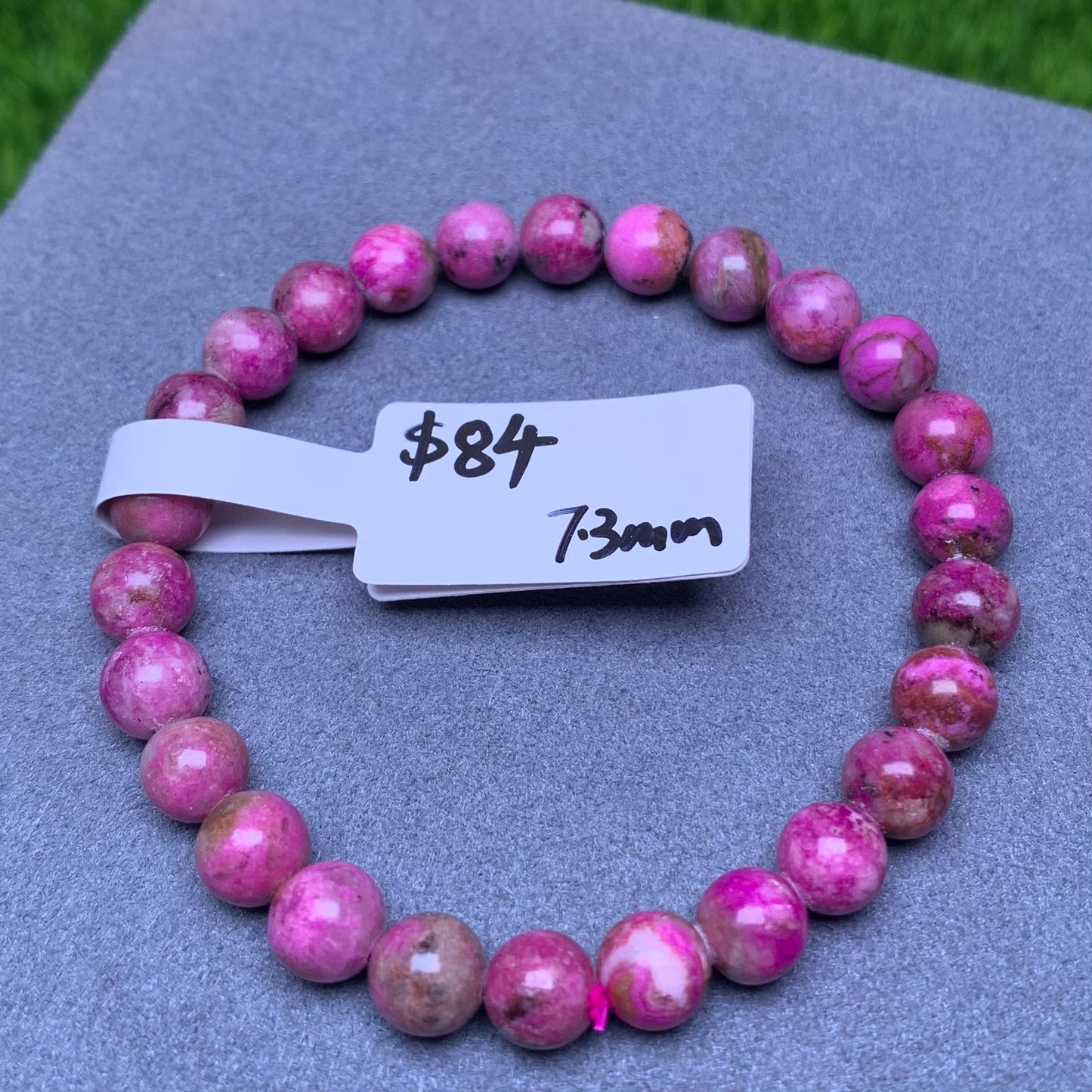 Pink Sugilite/Cobaltocalcite-Top Grade-Best Quality  Bracelet Travis/Felicity