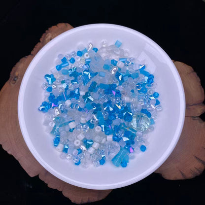 1 tazón (60g) de cuentas brillantes mixtas--felicidad
