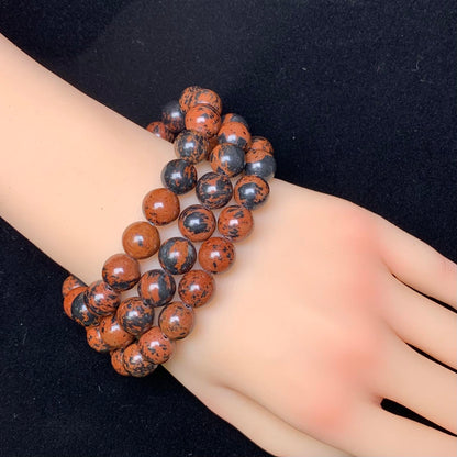 Red obsidian bracelet 10mm 1pc(SL84)