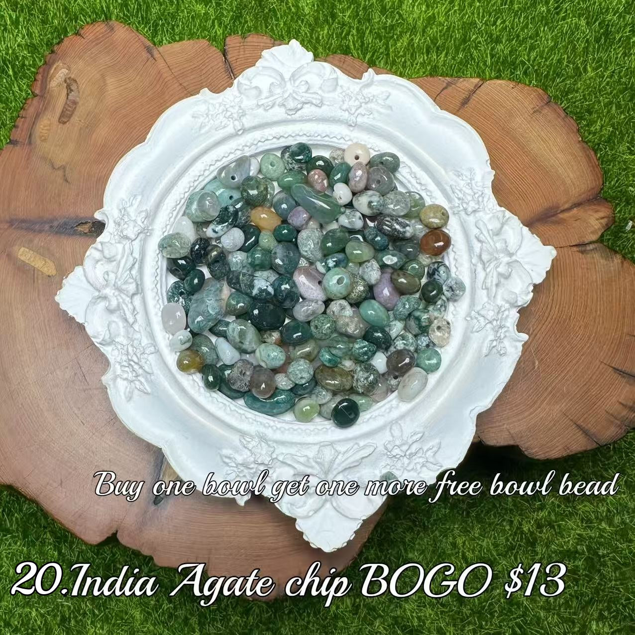 One bowl crystal bead- Felicity-can make 6pcs bracelets 6.5