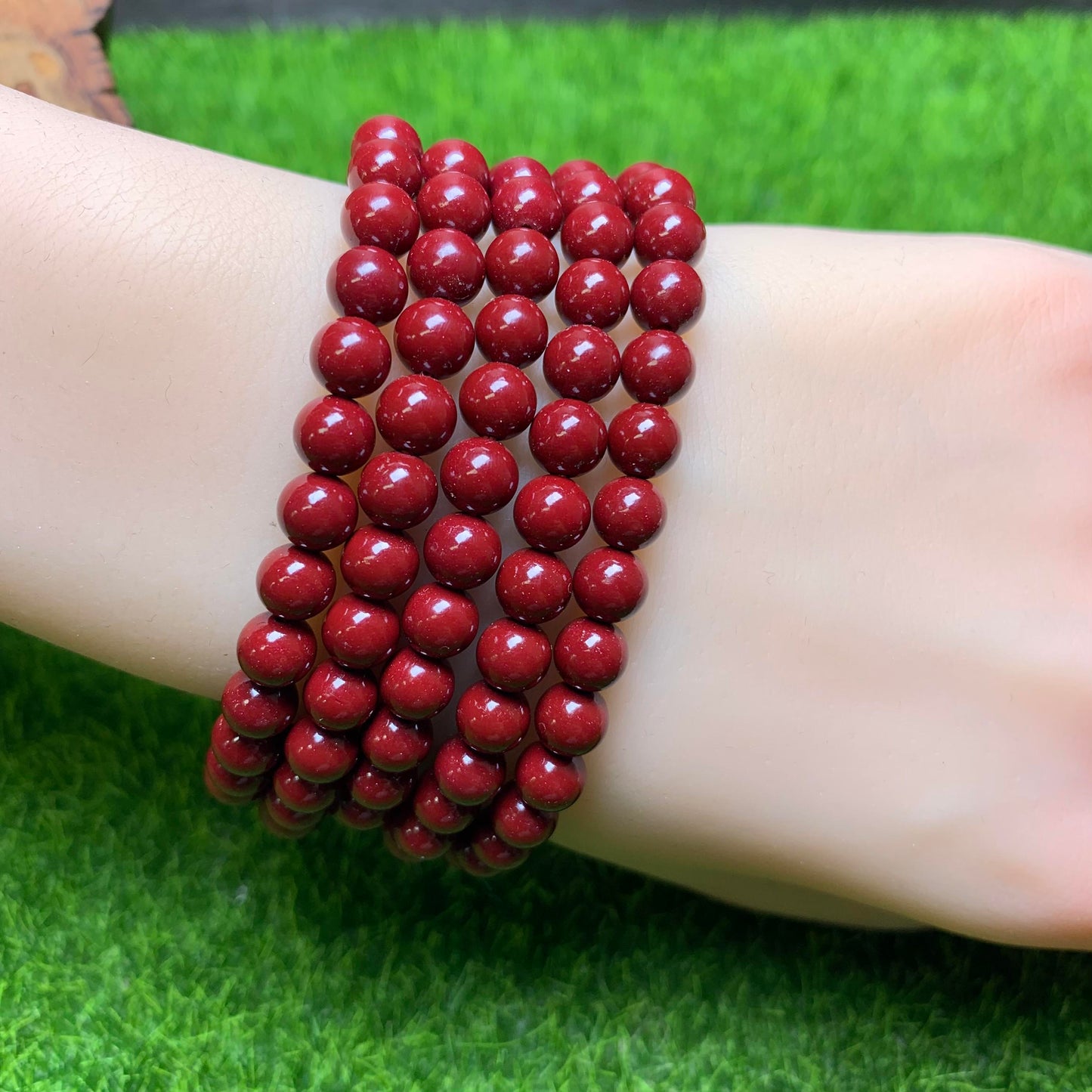 Cinnabar bracelet 6mm 1pc(SL16)