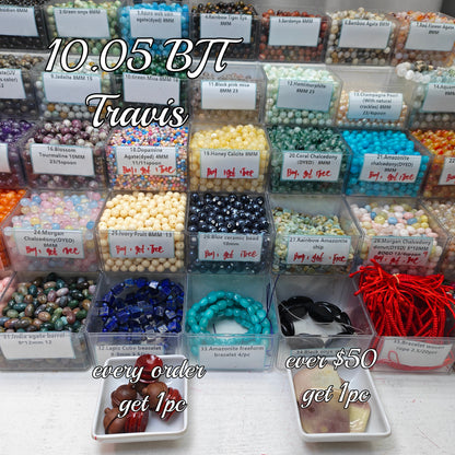 One bowl crystal bead- travis00-can make 6pcs bracelets 10.5