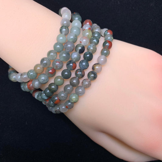 African Blood Stone bracelet 6mm 1pc (SL78)