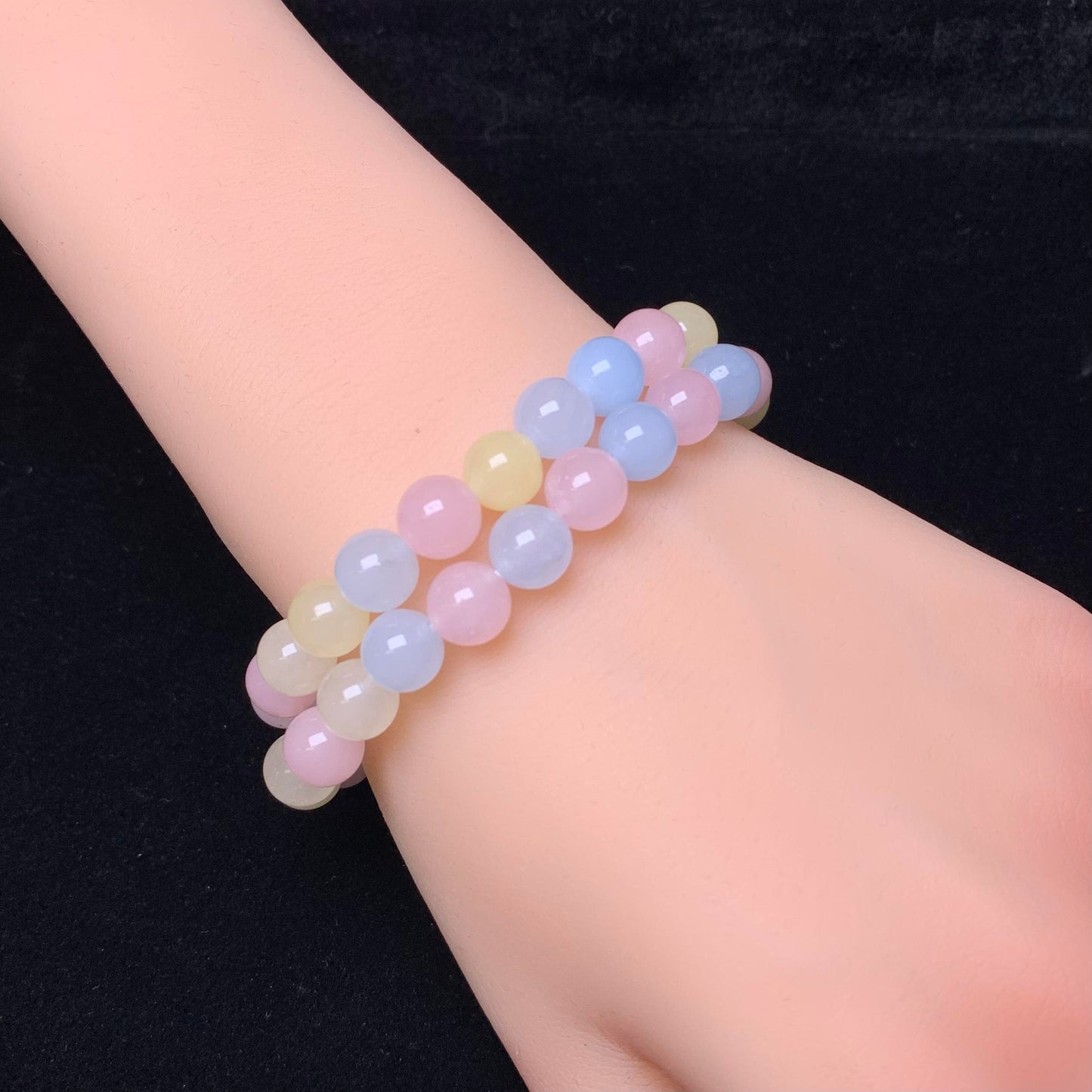 Morgan Chalcedony(DYED) bracelet 8nn 1pc (SL120)