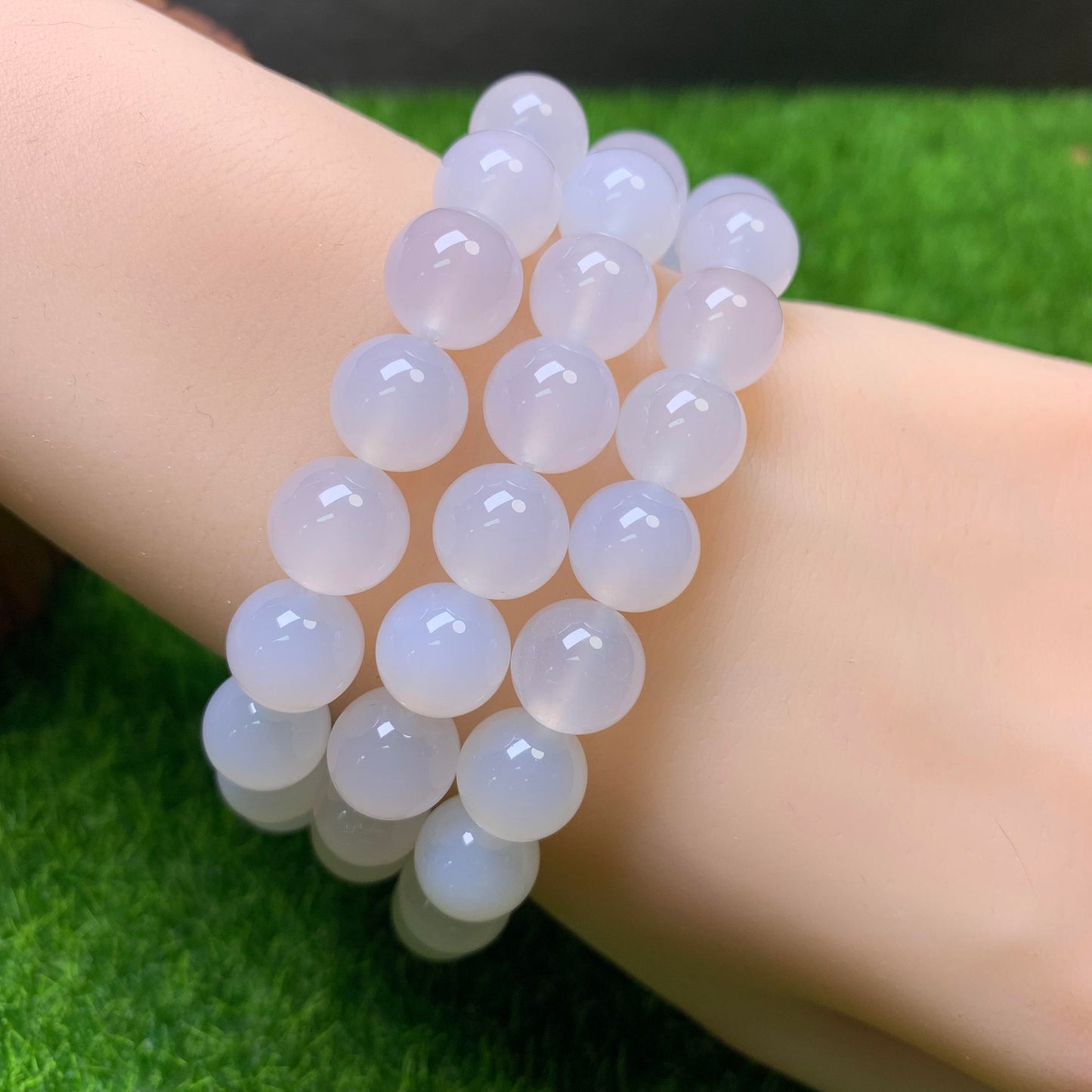 White Agate bracelet 10mm 1pc(SL13)