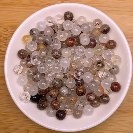 Garden Quartz bead 132pcs_ 1 bowl 8mm(NAT26)