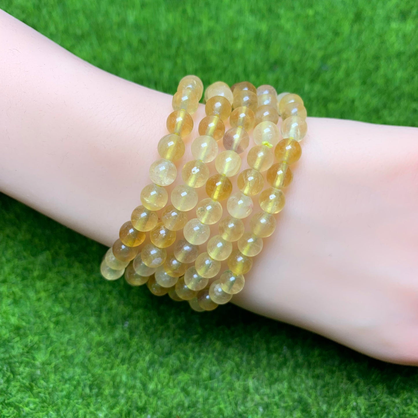 Yellow Fluorite bracelet 6mm 1pc (SL58)