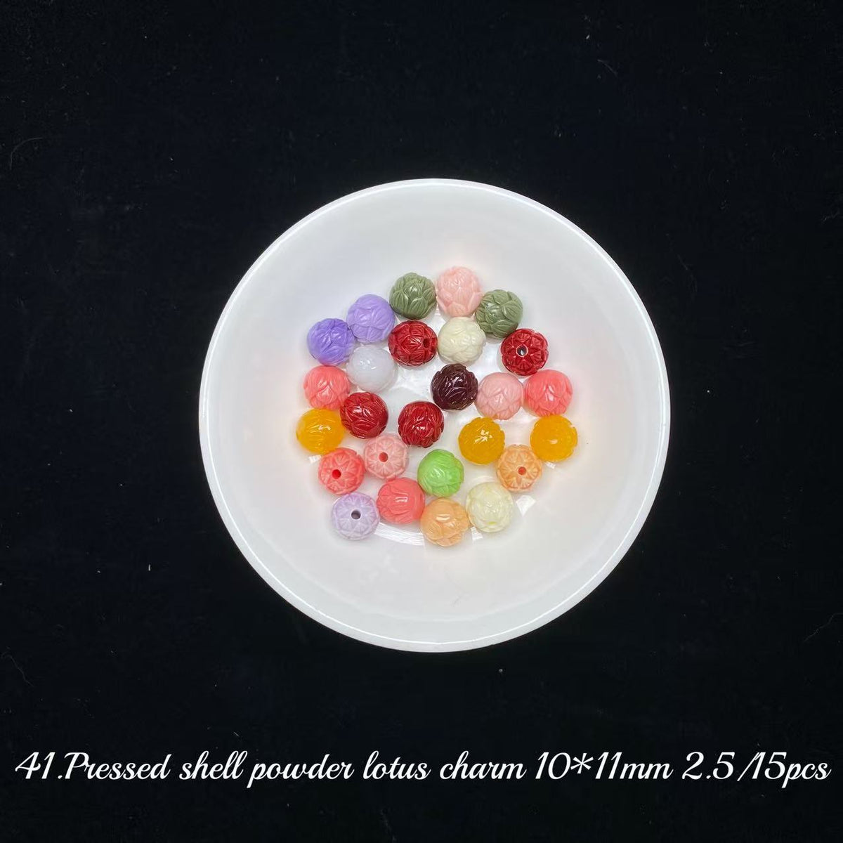 One bowl crystal bead- Felicity-can make 6pcs bracelets 9.21