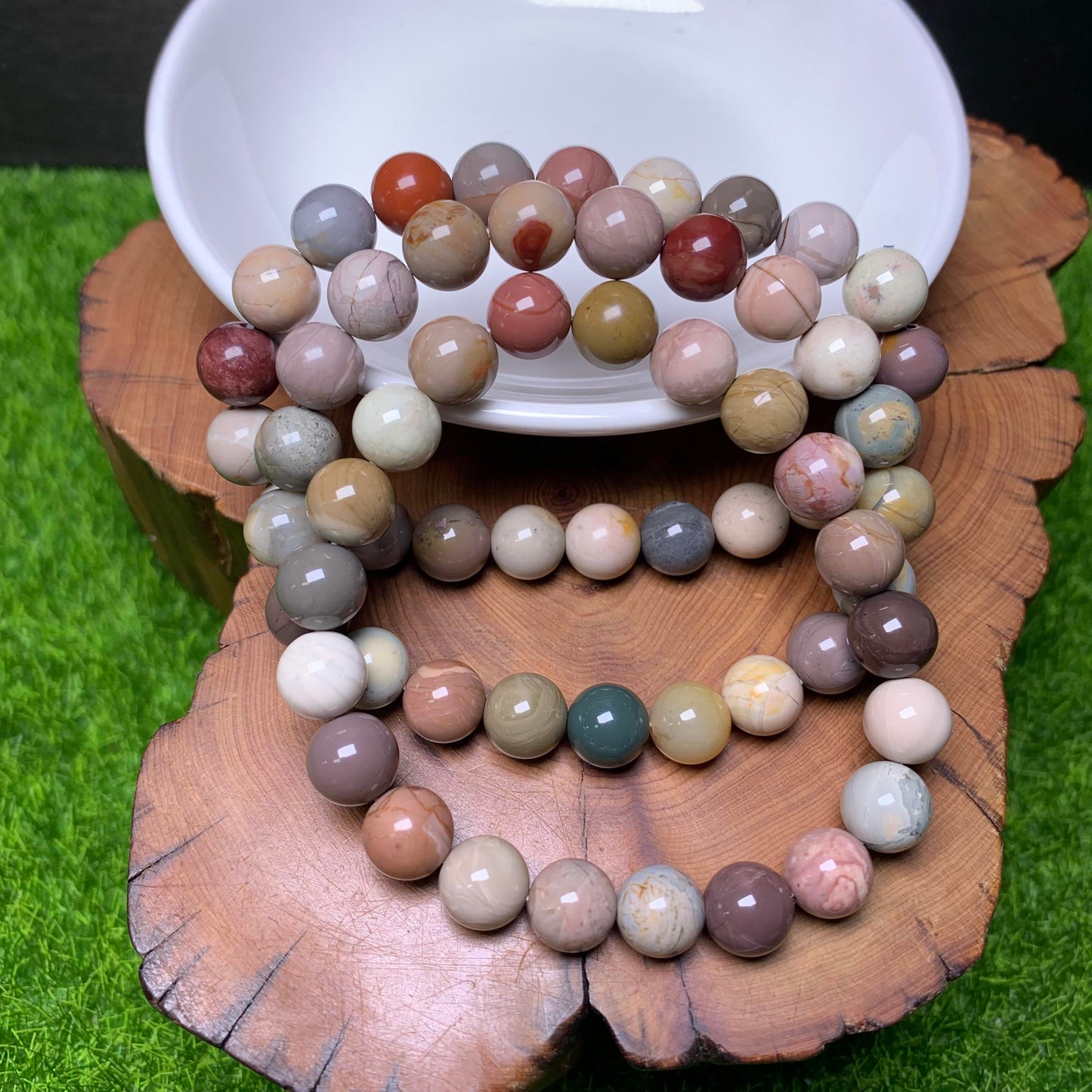 Alashan Agate bracelet 8mm 1pc (SL110)