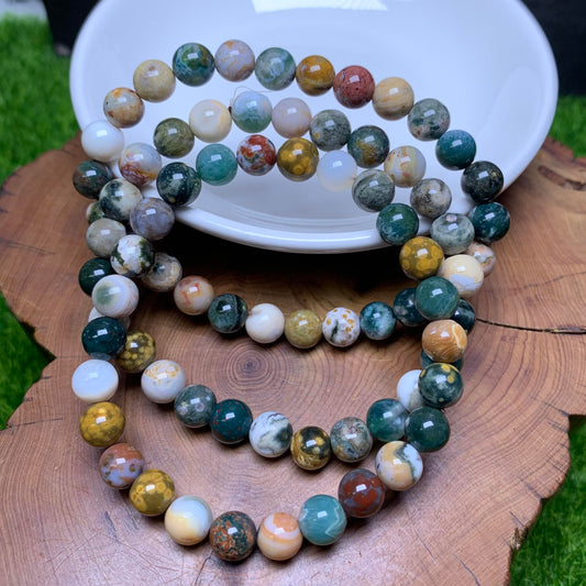 (HQ) Ocean Jasper bracelet 7mm 1pc (SL73)