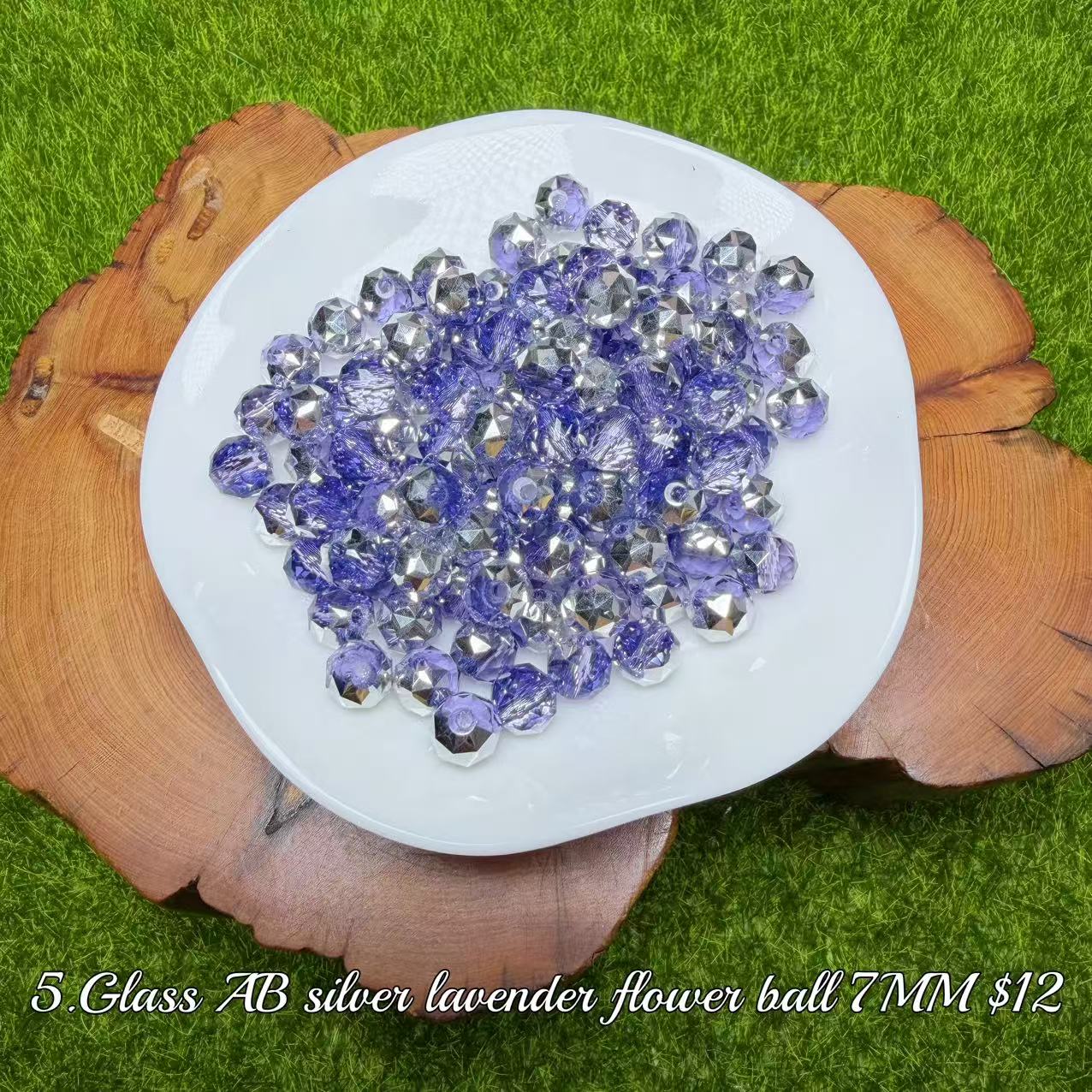 One bowl crystal bead- Felicity-can make 6pcs bracelets 8.22