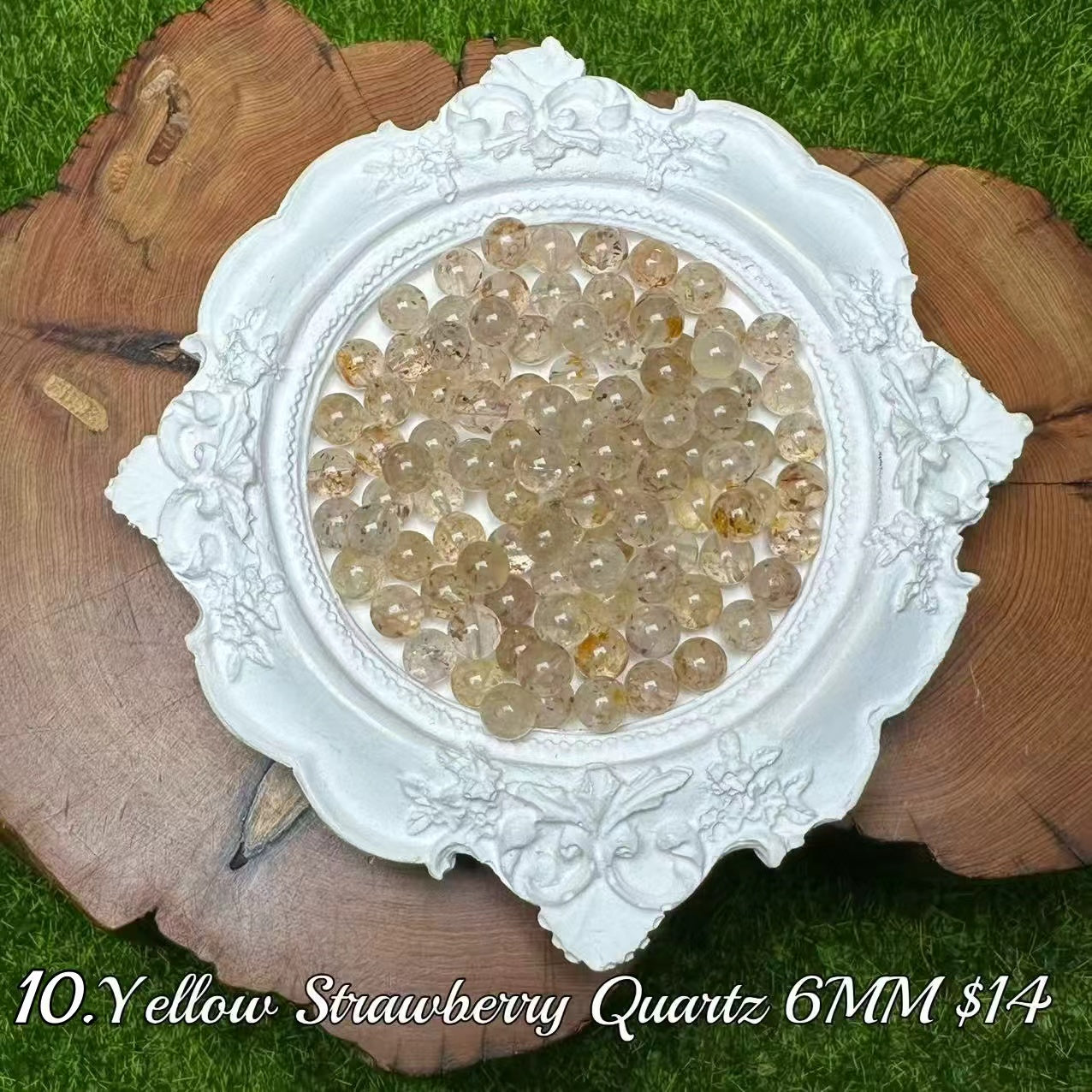 One bowl crystal bead- Felicity-can make 6pcs bracelets 8.15