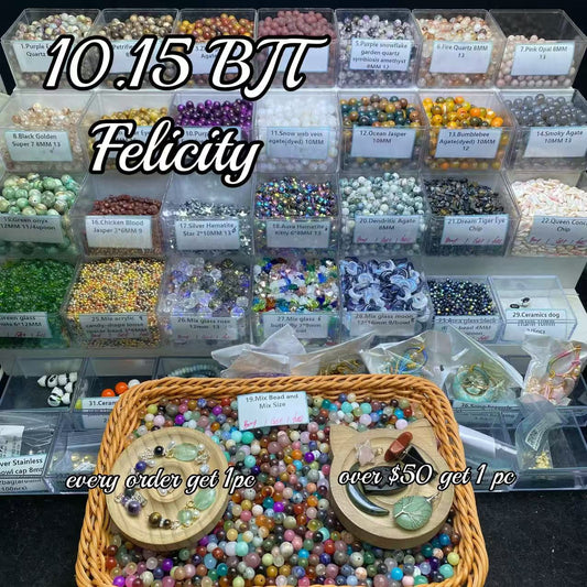 One bowl crystal bead- Felicity-can make 6pcs bracelets 10.15