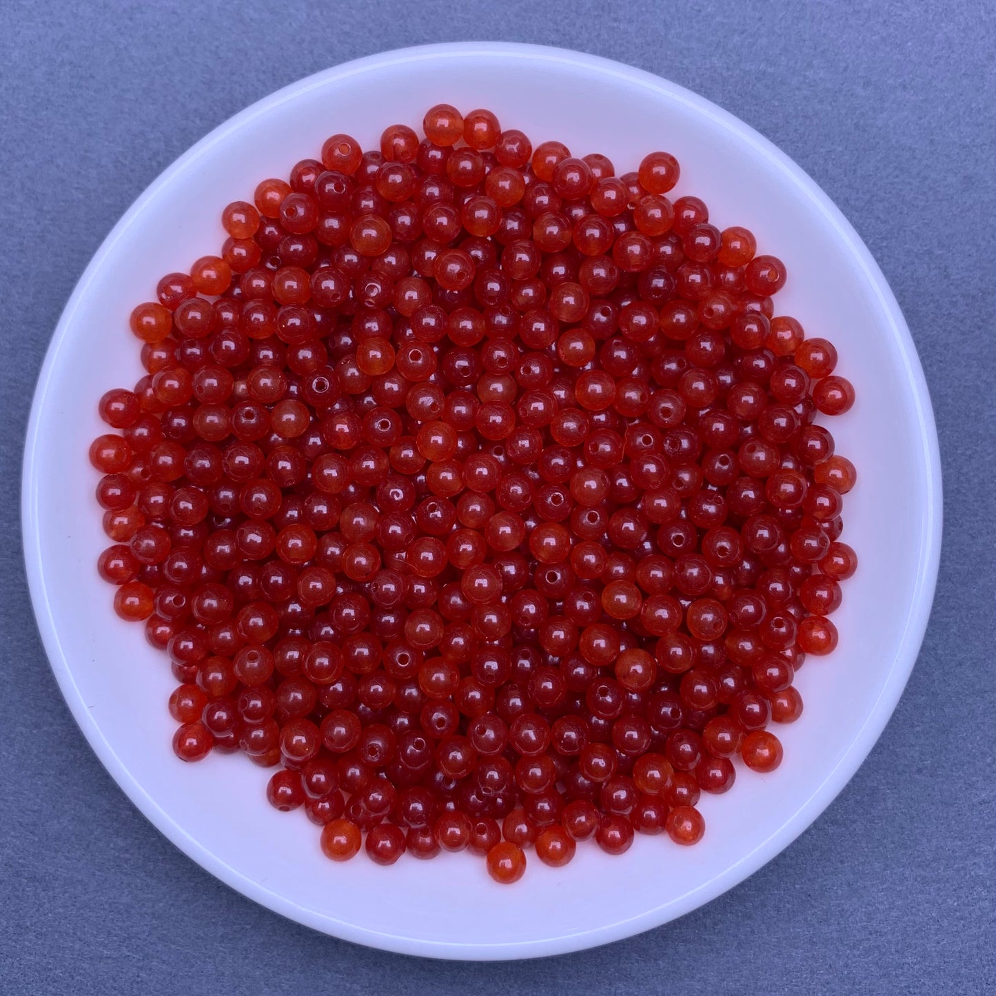 Red Chalcedony bead 320pcs 1 bowl 4mm (Mini26)