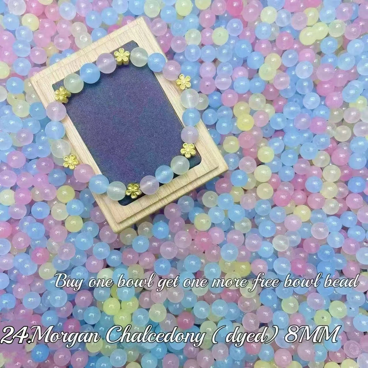 One bowl crystal bead- travis00-can make 6pcs bracelets 10.5