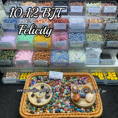 One bowl crystal bead- Felicity-can make 6pcs bracelets 10.12