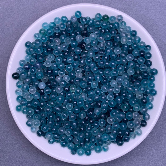 Devil Blue Chalcedony bead（DYED）320pcs 1 bowl 4mm（Mini1）