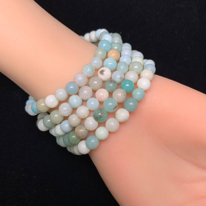 Rainbow Amazonite bracelet 6mm 1pc(SL8)