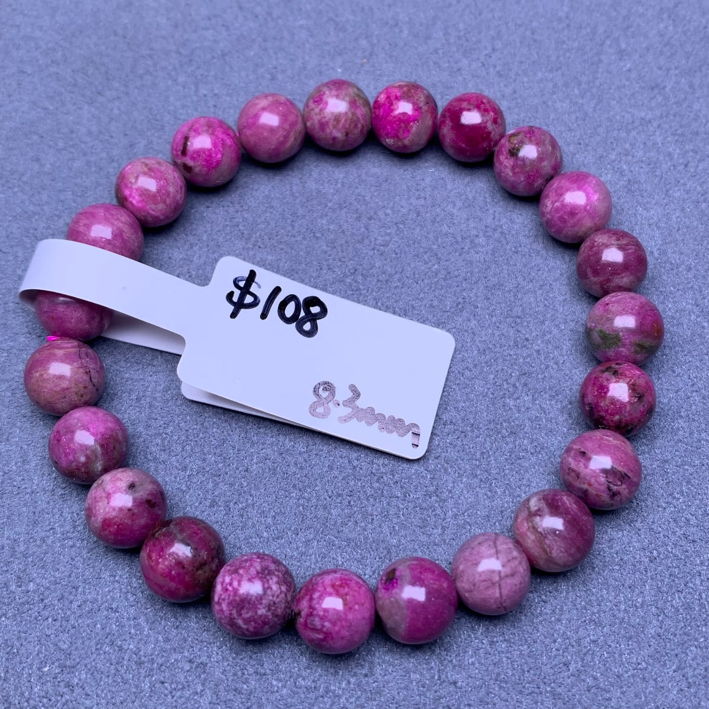 Pink Sugilite/Cobaltocalcite-Top Grade-Best Quality  Bracelet Travis/Felicity