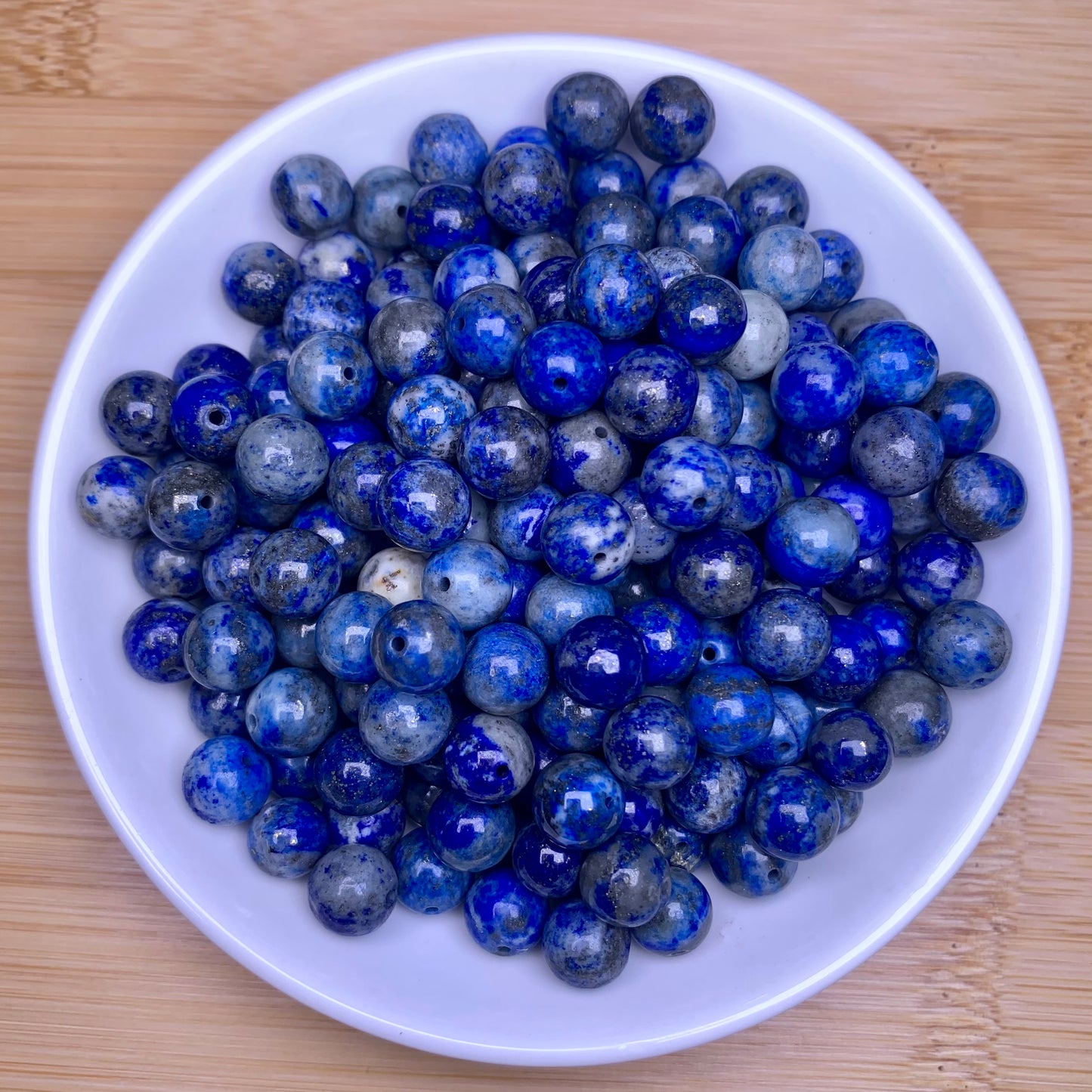 Lapis bead 132pcs_ 1 bowl 8mm(NAT30)