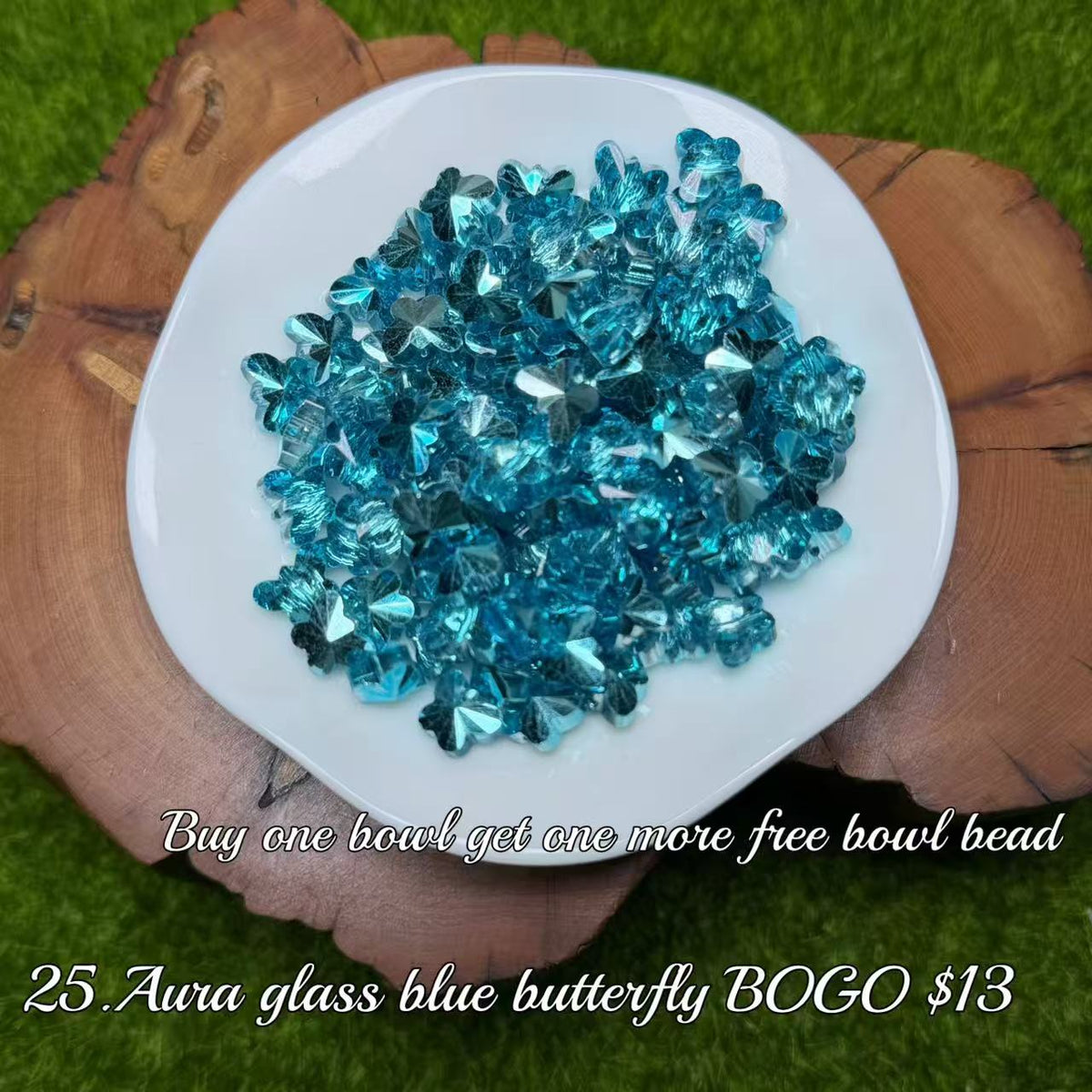 One bowl crystal bead- Felicity-can make 6pcs bracelets 10.6