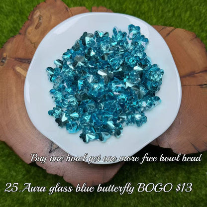 One bowl crystal bead- Felicity-can make 6pcs bracelets 10.6