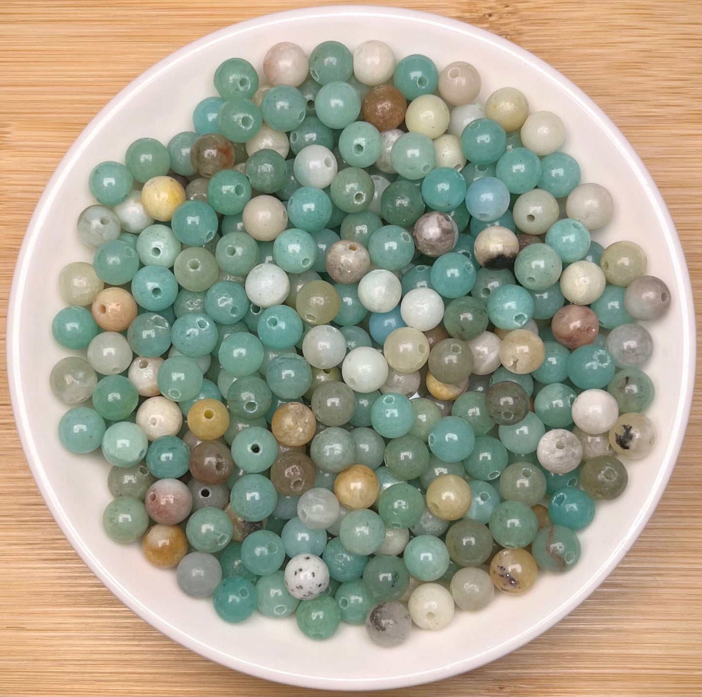 Rainbow Amazonite BUY 1 GET 1 FREE crystal bead 168pcs_ 1 bowl 6mm（BOGO63）