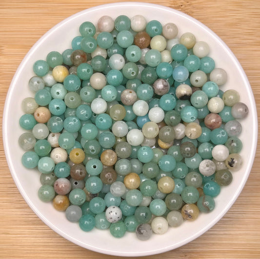 Rainbow Amazonite BUY 1 GET 1 FREE crystal bead 168pcs_ 1 bowl 6mm（BOGO63）